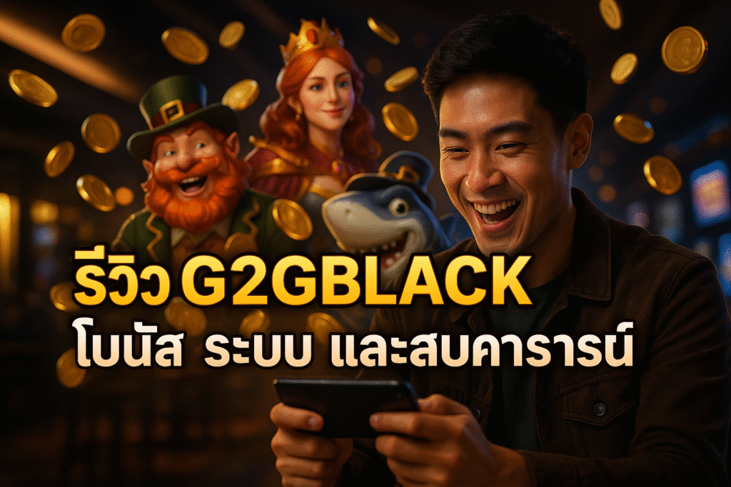 รีวิว G2GBLACK โบนัส ระบบ และประสบการณ์