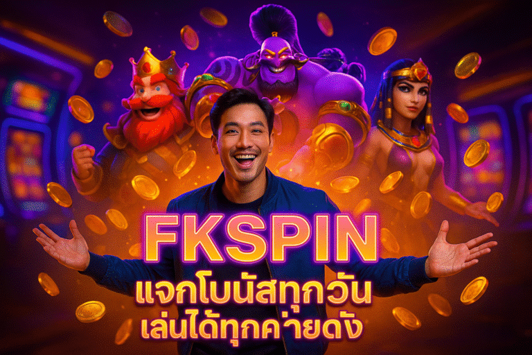 FKSPIN แจกโบนัสทุกวัน เล่นได้ทุกค่ายดัง