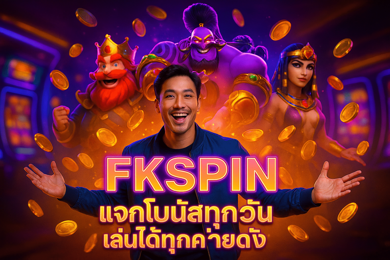 FKSPIN แจกโบนัสทุกวัน เล่นได้ทุกค่ายดัง