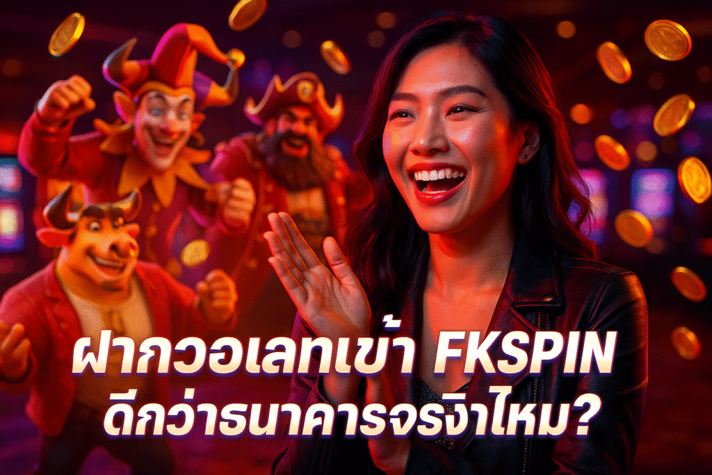 ฝากวอเลทเข้า FKSPIN ดีกว่าธนาคารจริงไหม?