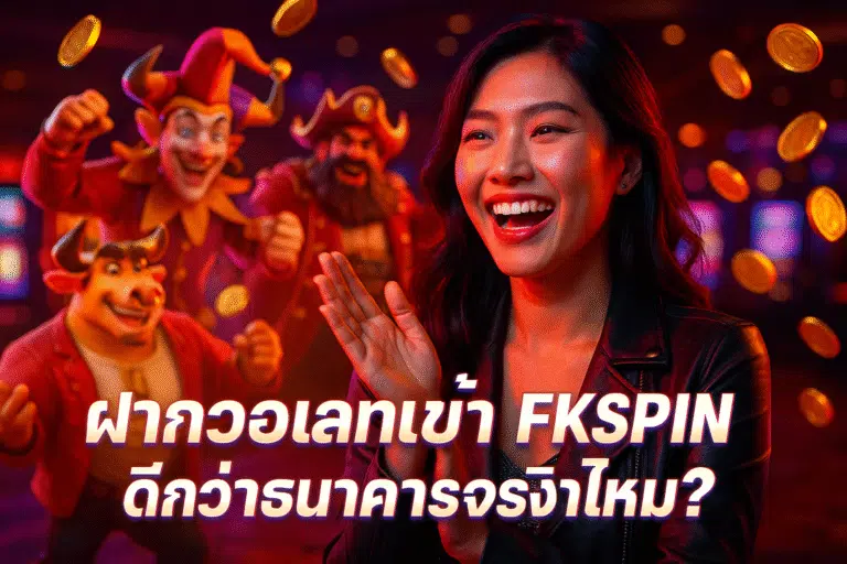 ฝากวอเลทเข้า FKSPIN ดีกว่าธนาคารจริงไหม?