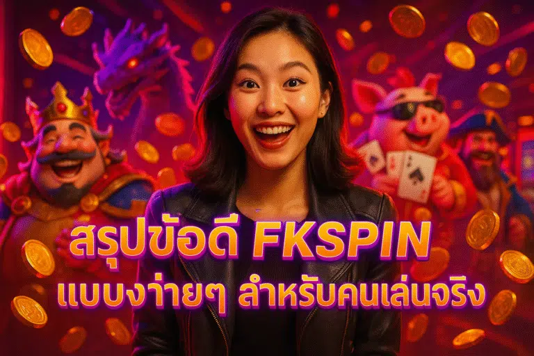 สรุปข้อดี FKSPIN แบบง่ายๆ สำหรับคนเล่นจริง